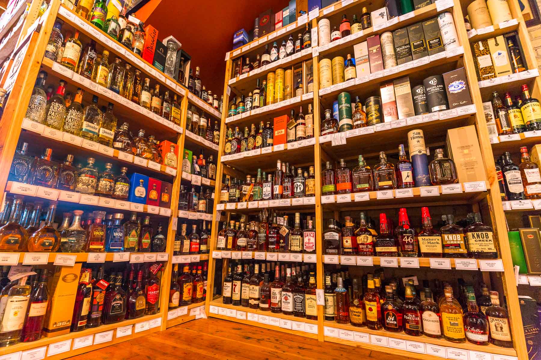 Whisky and Tequila Selection at North Loop Wine & Spirit Store