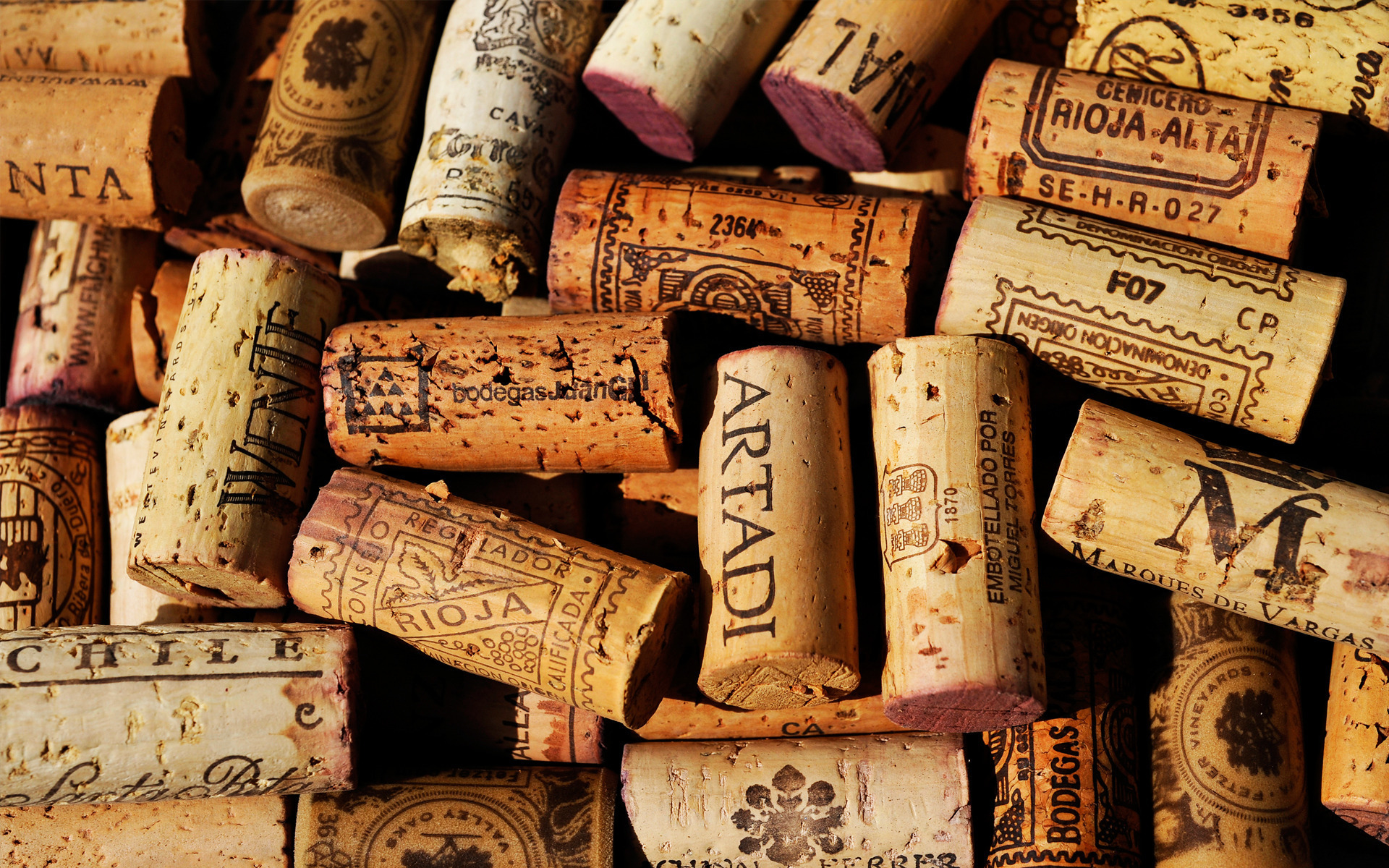 Wine Cork stoppers background
